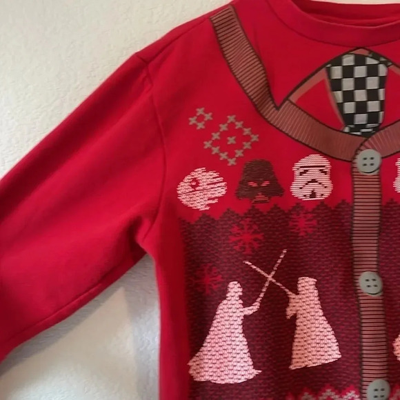 Stars wars ugly Christmas sweatshirt Small - Picture 2 of 7